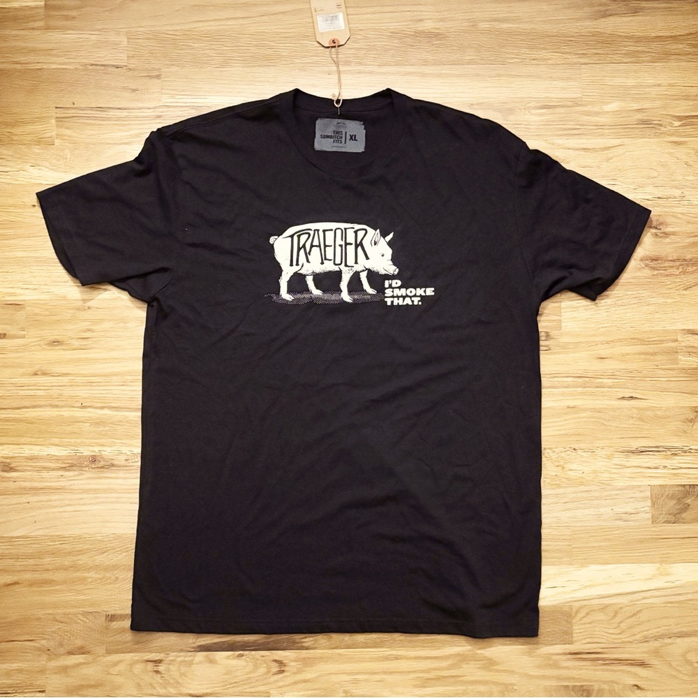 Traeger Grilling Smoking Pig T-Shirt XL